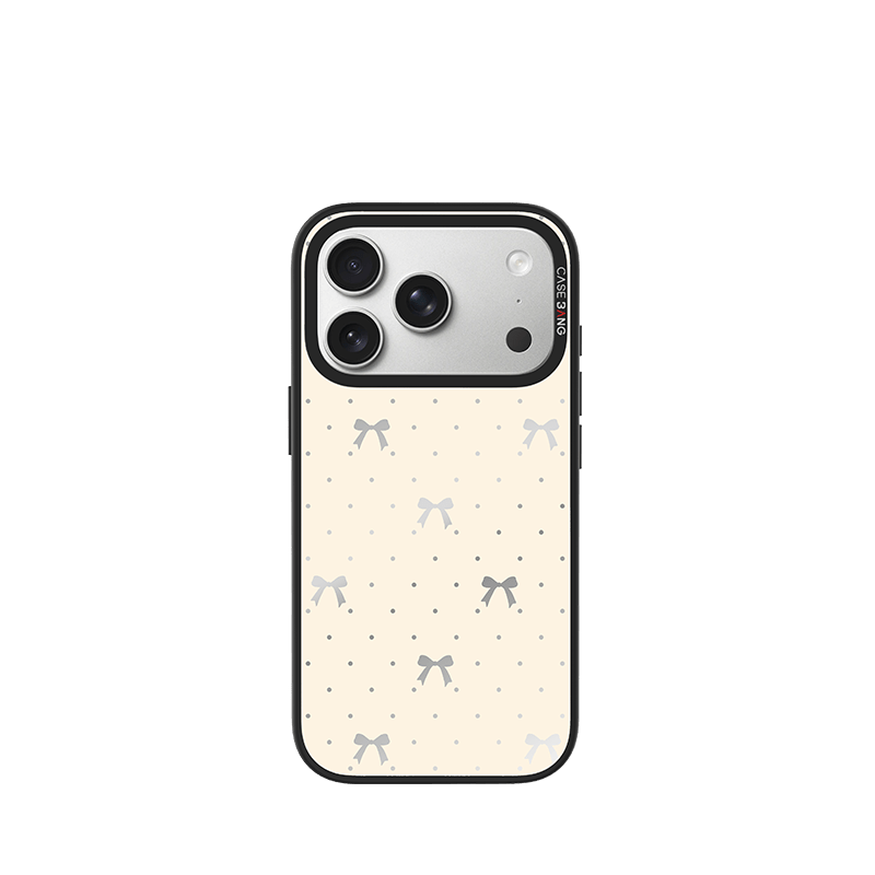 Milkshake White Bow Imagisnap - CaseBangImagisnapCaseBangiPhone 17 Pro MaxBack Cover